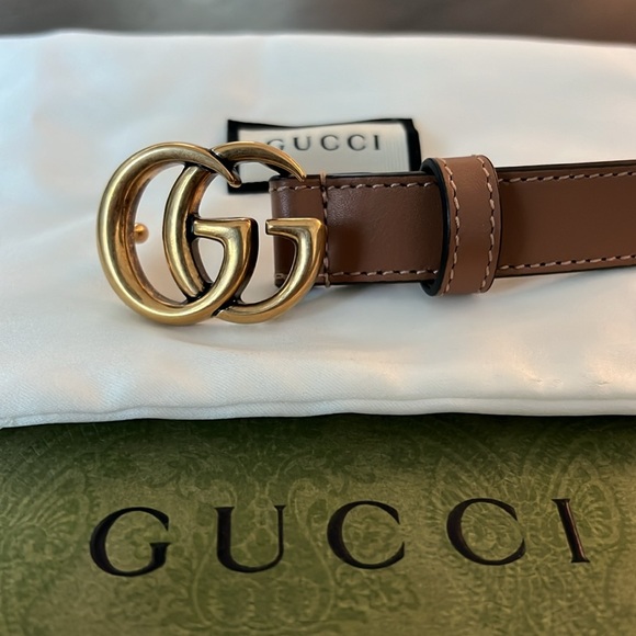 GG Marmont Thin Belt - Picture 2 of 6